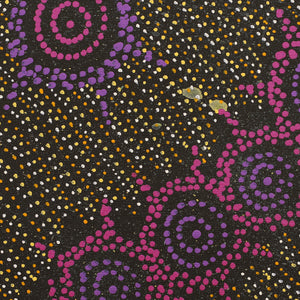 Aboriginal Artwork by Shanna Napanangka Williams, Napaljarri-Warnu Jukurrpa ( Seven Sisters Dreaming), 30x30cm - ART ARK®