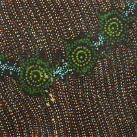 Aboriginal Artwork by Shanna Napanangka Williams, Napaljarri-Warnu Jukurrpa ( Seven Sisters Dreaming), 30x30cm