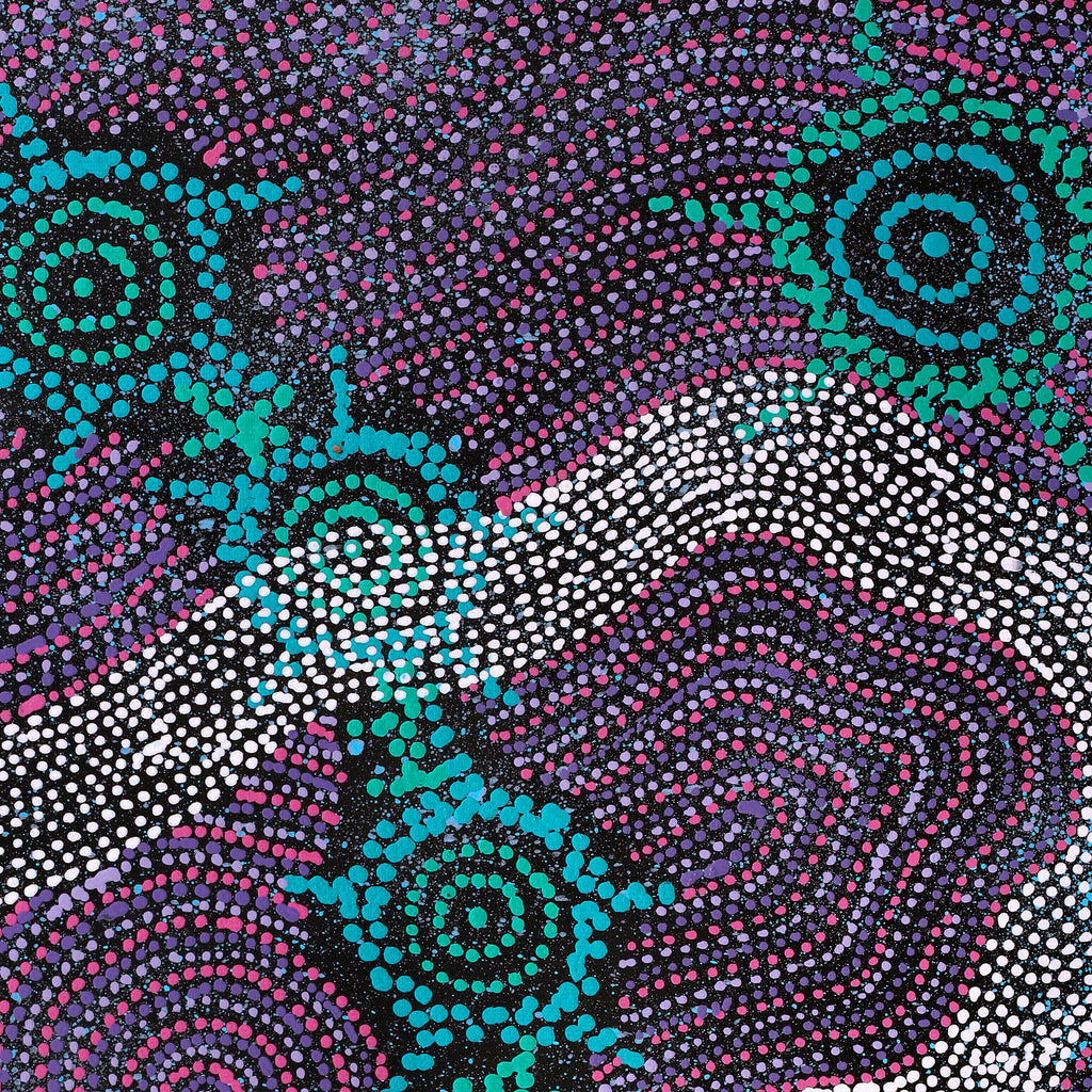 Aboriginal Artwork by Shanna Napanangka Williams, Napaljarri-warnu Jukurrpa (Seven Sisters Dreaming), 50x40cm - ART ARK®