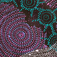 Aboriginal Artwork by Shanna Napanangka Williams, Napaljarri-warnu Jukurrpa (Seven Sisters Dreaming), 50x40cm