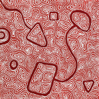 Aboriginal Artwork by Shanna Napanangka Williams, Ngapa Jukurrpa - Puyurru, 30x30cm