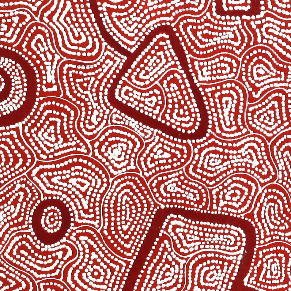 Aboriginal Artwork by Shanna Napanangka Williams, Ngapa Jukurrpa - Puyurru, 30x30cm