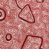 Aboriginal Artwork by Shanna Napanangka Williams, Ngapa Jukurrpa - Puyurru, 30x30cm