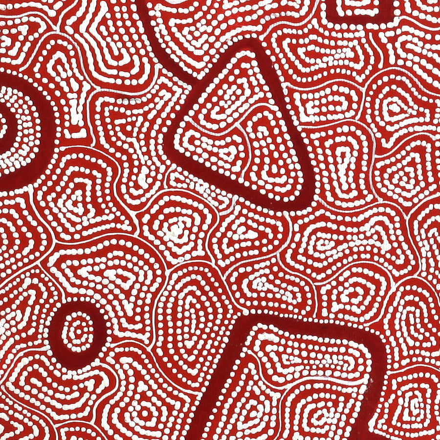 Aboriginal Artwork by Shanna Napanangka Williams, Ngapa Jukurrpa - Puyurru, 30x30cm