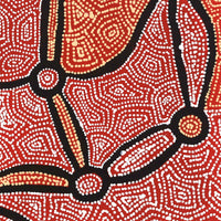 Aboriginal Artwork by Shanna Napanangka Williams, Ngapa Jukurrpa - Puyurru, 30x30cm