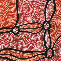 Aboriginal Artwork by Shanna Napanangka Williams, Ngapa Jukurrpa - Puyurru, 30x30cm