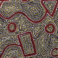 Aboriginal Artwork by Shanna Napanangka Williams, Ngapa Jukurrpa - Puyurru, 30x30cm