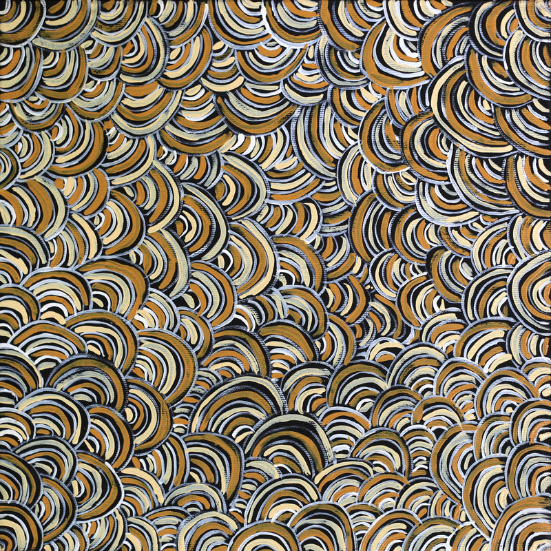 Aboriginal Artwork by Shanna Napanangka Williams, Ngapa Jukurrpa - Puyurru, 30x30cm