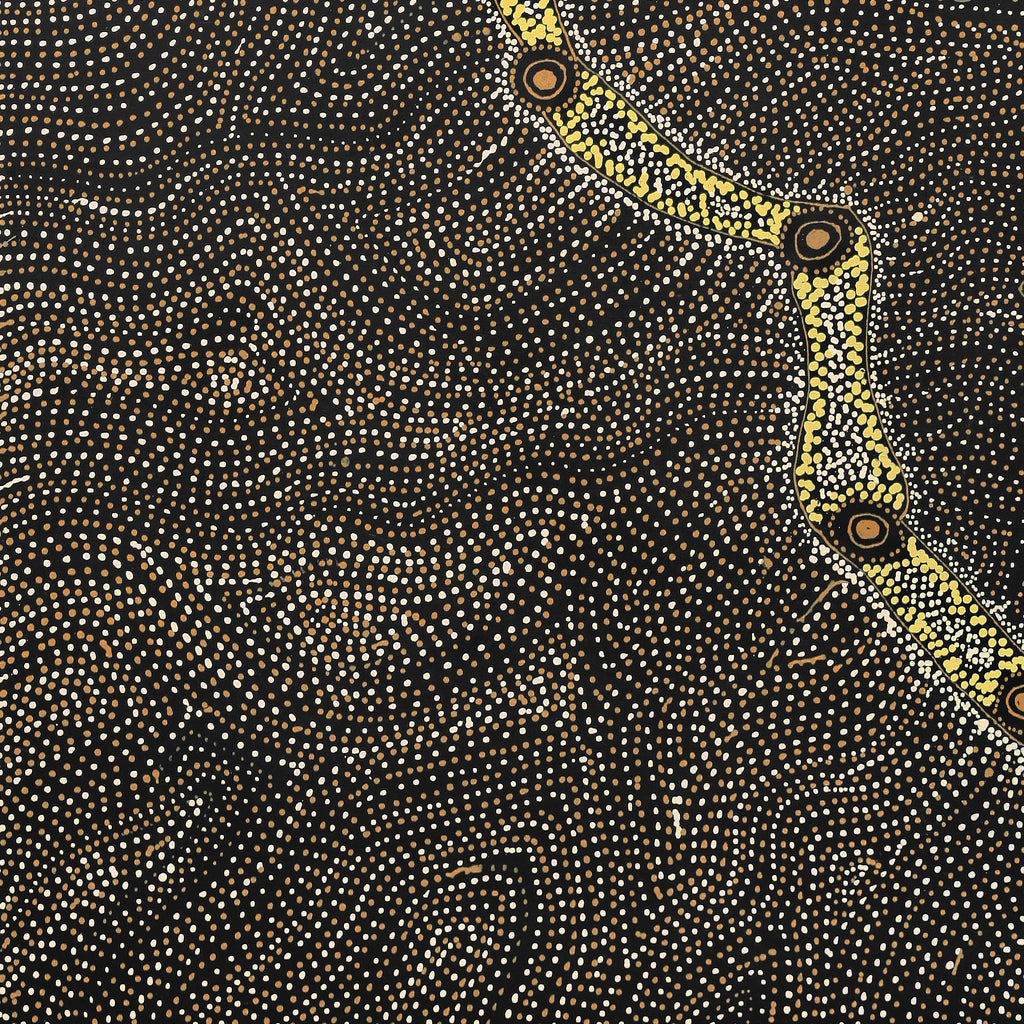 Aboriginal Artwork by Shanna Napanangka Williams, Star or Seven Sisters Dreaming, 91x76cm