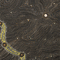 Aboriginal Artwork by Shanna Napanangka Williams, Star or Seven Sisters Dreaming, 91x76cm