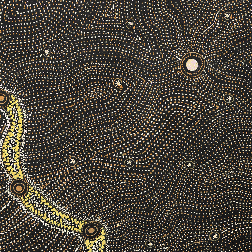 Aboriginal Art by Shanna Napanangka Williams, Star or Seven Sisters Dreaming, 91x76cm - ART ARK®