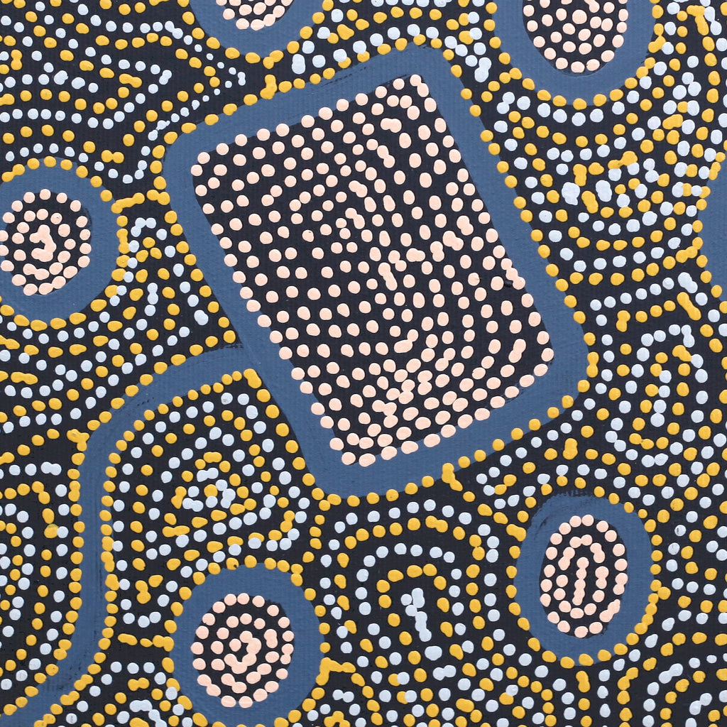 Aboriginal Artwork by Shanna Napanangka Williams, Ngapa Jukurrpa - Puyurru, 30x30cm