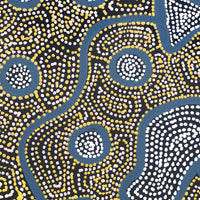 Aboriginal Artwork by Shanna Napanangka Williams, Ngapa Jukurrpa - Puyurru, 30x30cm