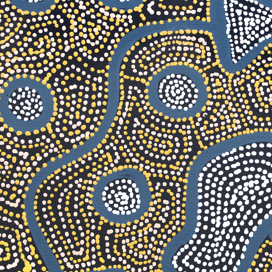 Aboriginal Artwork by Shanna Napanangka Williams, Ngapa Jukurrpa - Puyurru, 30x30cm