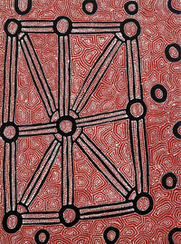 Aboriginal Artwork by Shanna Napanangka Williams, Ngapa Jukurrpa - Puyurru, 61x46cm