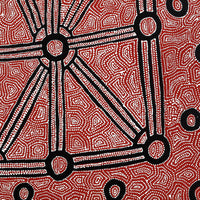 Aboriginal Artwork by Shanna Napanangka Williams, Ngapa Jukurrpa - Puyurru, 61x46cm