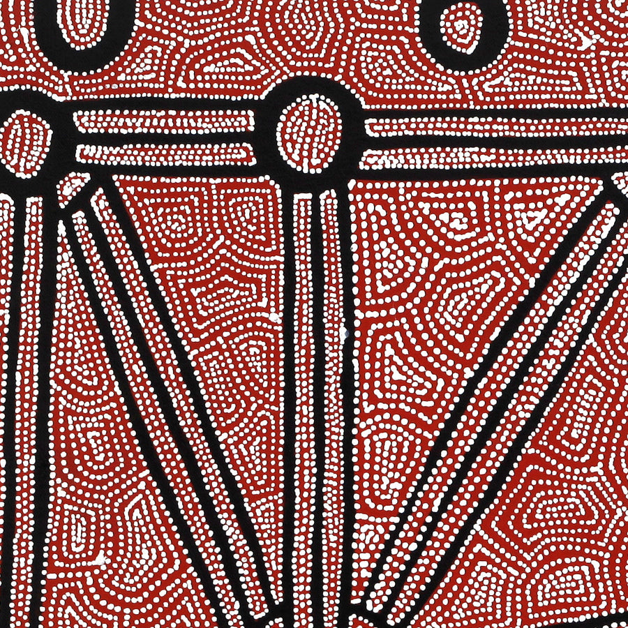 Aboriginal Artwork by Shanna Napanangka Williams, Ngapa Jukurrpa - Puyurru, 61x46cm