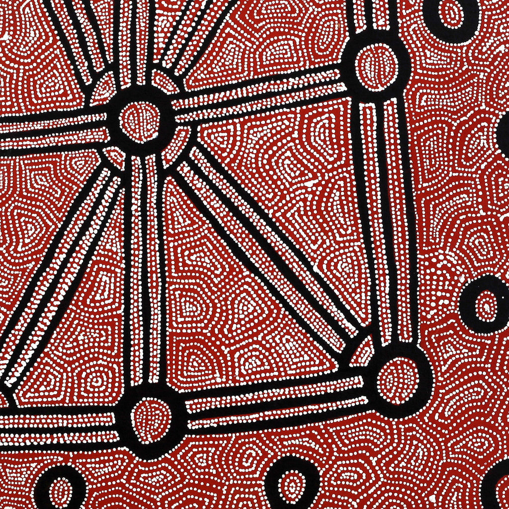 Aboriginal Artwork by Shanna Napanangka Williams, Ngapa Jukurrpa - Puyurru, 61x46cm
