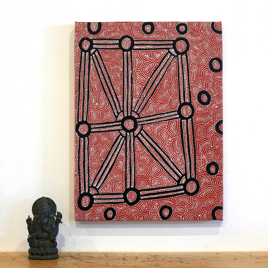 Aboriginal Artwork by Shanna Napanangka Williams, Ngapa Jukurrpa - Puyurru, 61x46cm