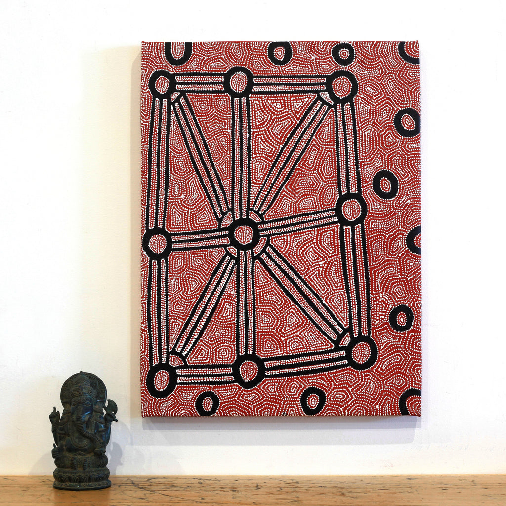 Aboriginal Artwork by Shanna Napanangka Williams, Ngapa Jukurrpa - Puyurru, 61x46cm