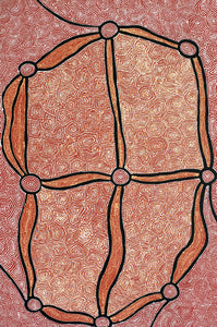 Aboriginal Artwork by Shanna Napanangka Williams, Ngapa Jukurrpa - Puyurru, 91x61cm - ART ARK®