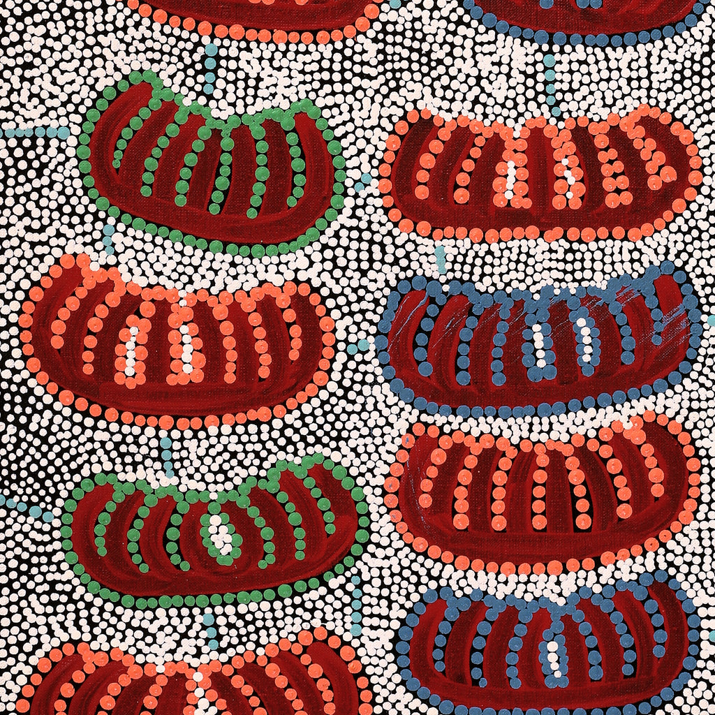 Aboriginal Artwork by Sharelle Napangardi Dixon, Karnta Jukurrpa (Womens Dreaming), 91x30cm
