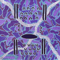 Aboriginal Artwork by Sharelle Napangardi Dixon, Karnta Jukurrpa (Womens Dreaming), 76x76cm