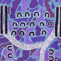Aboriginal Artwork by Sharelle Napangardi Dixon, Karnta Jukurrpa (Womens Dreaming), 76x76cm