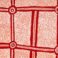 Aboriginal Artwork by Sharoline Nampijinpa Frank, Ngapa Jukurrpa (Water Dreaming) - Puyurru, 91x61cm