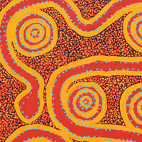 Aboriginal Artwork by Sharoline Nampijinpa Frank, Warna Jukurrpa (Snake Dreaming), 76x61cm