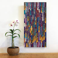 Aboriginal Artwork by Shakira Pitjara Patrick, Yarla Jukurrpa (Bush Potato Dreaming) - Cockatoo Creek, 61x30cm