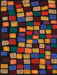 Aboriginal Artwork by Shimayla Nampijinpa Turner, Pamapardu Jukurrpa (Flying Ant Dreaming) - Warntungurru, 61x46cm