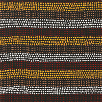 Aboriginal Artwork by Shirley Nampijinpa Turner, Pikilyi Jukurrpa (Vaughan Springs Dreaming), 30x30cm