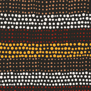 Aboriginal Artwork by Shirley Nampijinpa Turner, Pikilyi Jukurrpa (Vaughan Springs Dreaming), 30x30cm - ART ARK®