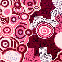 Aboriginal Artwork by Shonelle Napurrurla Stafford, Lukarrara Jukurrpa, 107x91cm