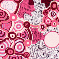 Aboriginal Artwork by Shonelle Napurrurla Stafford, Lukarrara Jukurrpa, 107x91cm