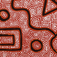Aboriginal Artwork by Shanna Napanangka Williams, Ngapa Jukurrpa - Puyurru, 30x30cm