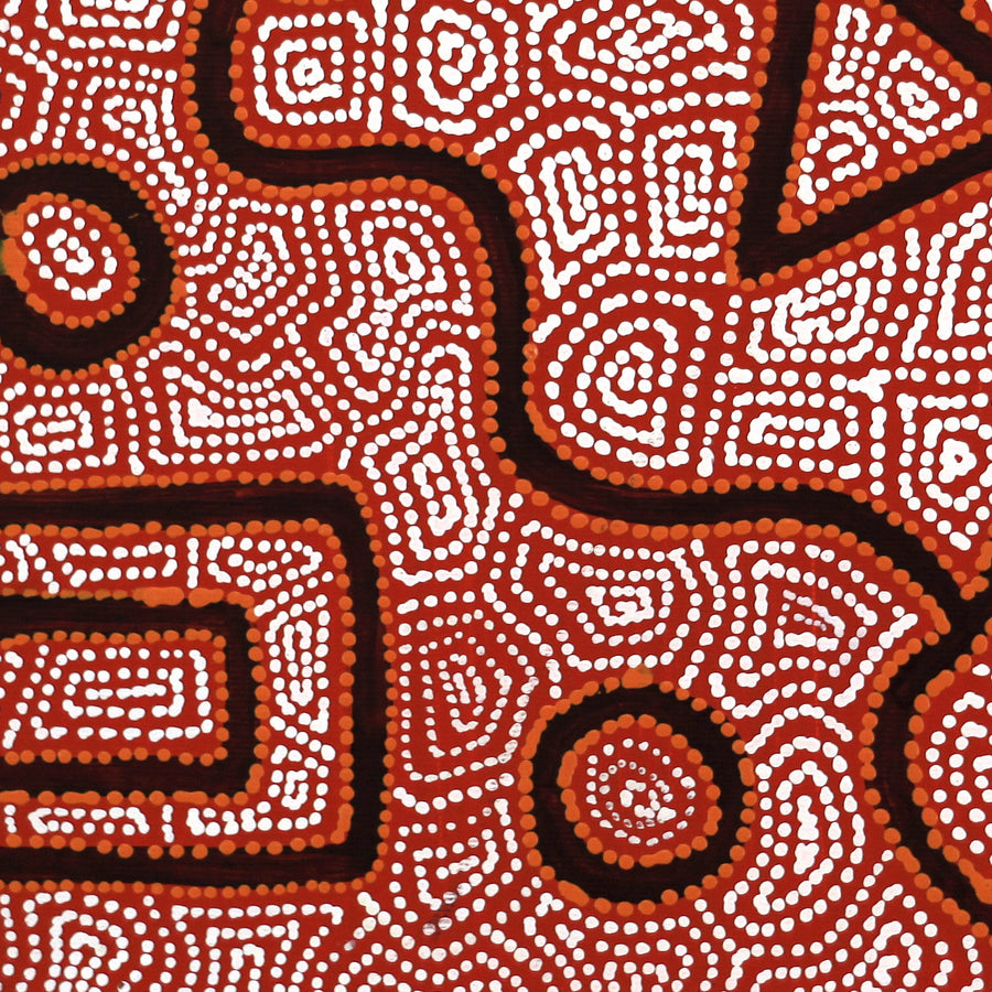 Aboriginal Artwork by Shanna Napanangka Williams, Ngapa Jukurrpa - Puyurru, 30x30cm