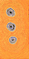 Aboriginal Art by Simone Nampijinpa Brown, Ngapa Jukurrpa (Water Dreaming) - Puyurru, 61x30cm - ART ARK®