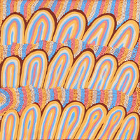 Aboriginal Artwork by Sonia Jugadai, Karrkurutinja - Lake Macdonald, 50x50cm
