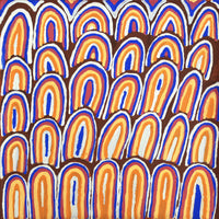 Aboriginal Artwork by Sonia Jugadai, Karrkurutinja - Lake Macdonald, 40x40cm