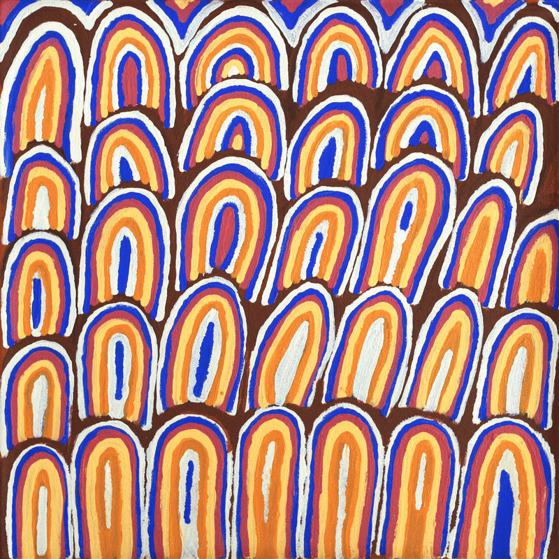 Aboriginal Artwork by Sonia Jugadai, Karrkurutinja - Lake Macdonald, 40x40cm