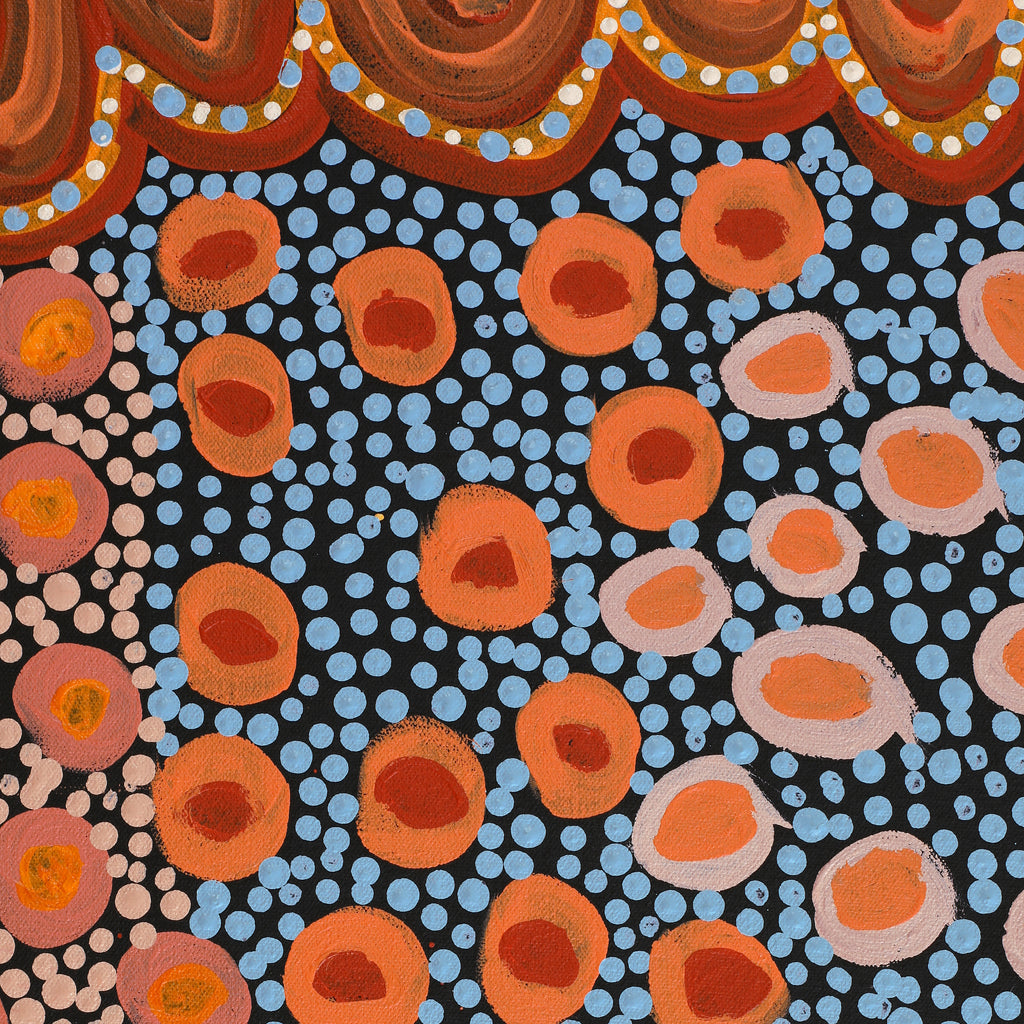 Aboriginal Artwork by Sophie Roberts, Kungkarangkalpa (Seven Sisters Story), 122x61cm