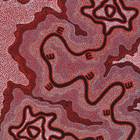 Aboriginal Artwork by Stephanie Napurrurla Nelson, Janganpa Jukurrpa (Brush-tail Possum Dreaming) - Mawurrji, 152x61cm
