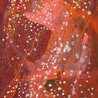 Aboriginal Artwork by Steven Jupurrurla Nelson, Janganpa Jukurrpa (Brush-tail Possum Dreaming) - Mawurrji, 183x91cm