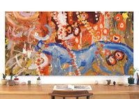 Aboriginal Artwork by Steven Jupurrurla Nelson, Janganpa Jukurrpa (Brush-tail Possum Dreaming) - Mawurrji, 183x91cm