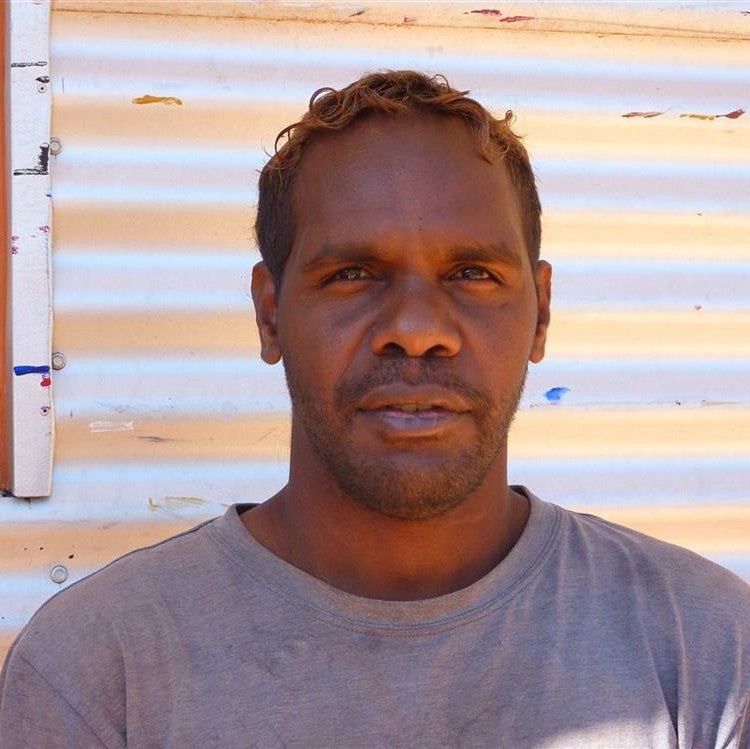 Aboriginal Artwork by Steven Jangala Hargraves, Ngapa Jukurrpa (Water Dreaming) - Pirlinyarnu, 30x30cm
