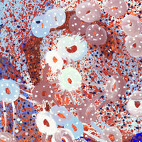 Aboriginal Artwork by Steven Jupurrurla Nelson, Janganpa Jukurrpa (Brush-tail Possum Dreaming) - Mawurrji, 107x46cm