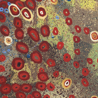 Aboriginal Artwork by Steven Jupurrurla Nelson, Janganpa Jukurrpa (Brush-tail Possum Dreaming) - Mawurrji, 182x76cm