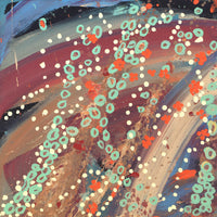 Aboriginal Artwork by Steven Jupurrurla Nelson, Janganpa Jukurrpa (Brush-tail Possum Dreaming) - Mawurrji, 30x30cm